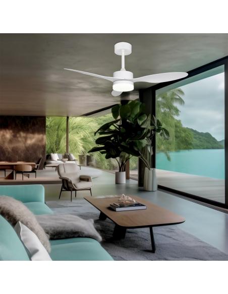 VALCANO WHITE FAN 107 CM 3 BLADES