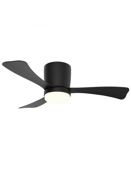 KENT BLACK FAN 107CM 3 LED BLADES 18W