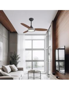 VENTILADOR MAHON MADERA OSCURA 107CM 3 PALAS 2
