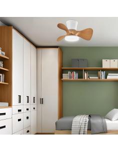 VENTILADOR SIUX BLANCO-MADERA 56 CM 3 PALAS 2