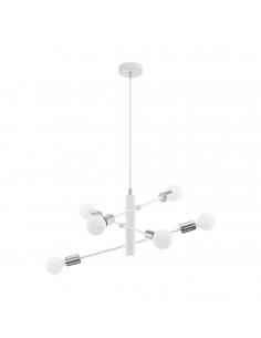 EGLO 98016 - GRADOLI Living Room Lamp in white steel, chrome