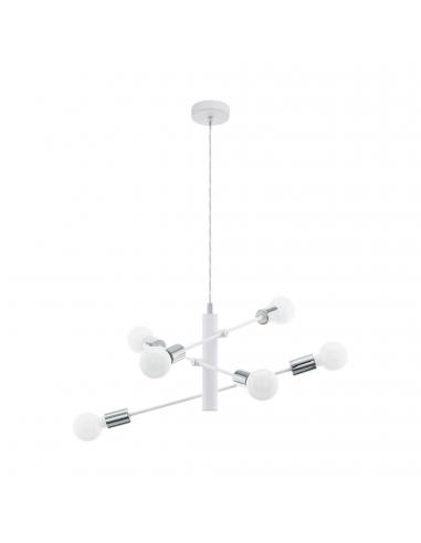 EGLO 98016 - GRADOLI Living Room Lamp in white steel, chrome
