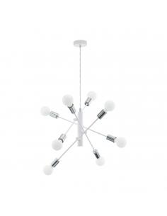 EGLO 98017 - GRADOLI Living Room Lamp in white steel, chrome