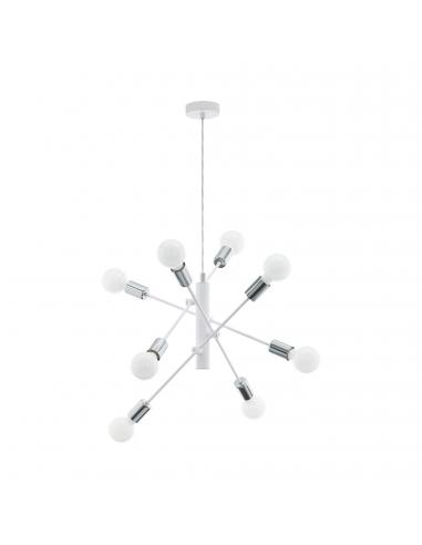 EGLO 98017 - GRADOLI Living Room Lamp in white steel, chrome