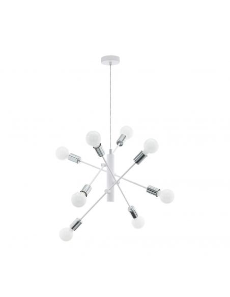 EGLO 98017 - GRADOLI Living Room Lamp in white steel, chrome