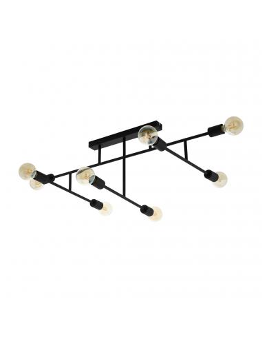 EGLO 98035 - BELSIANA Lámpara de Salón en Acero negro