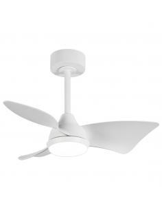TAURÓ White fan 76cm 24W