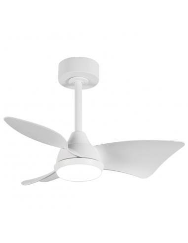 TAURÓ White fan 76cm 24W