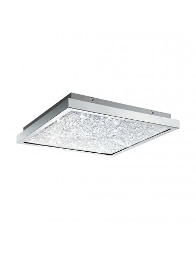 EGLO 32026 - CARDITO LED ceiling light in Chrome Steel and Glass, glass