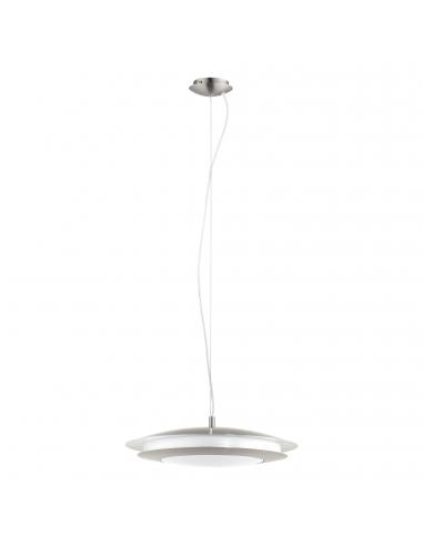 EGLO 98044 - MONEVA-C LED pendant lamp in matte nickel steel and acrylic