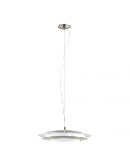EGLO 98044 - MONEVA-C LED pendant lamp in matte nickel steel and acrylic