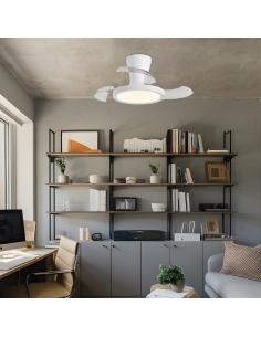 VENTILADOR TOMBET BLANCO 30CMS 3 PALAS LED 48W 2