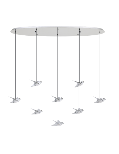 Lámpara colgante Acero Cromo - Eglo...