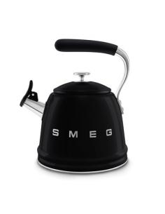 50's style Black Whistling Kettle - SMEG