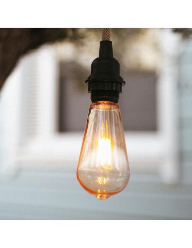 Bombilla Led 220V ST64 E27 de filamento e irrompible (Pack 10)