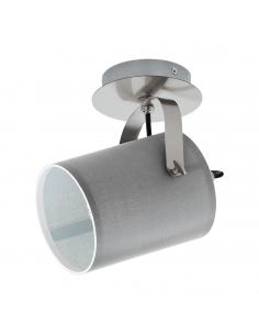 EGLO 98138 - VILLABATE LED Spotlight in Nickel-matte Steel and Textile