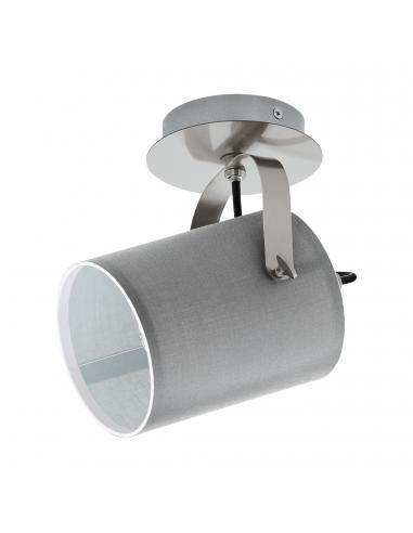 EGLO 98138 - VILLABATE LED Spotlight in Nickel-matte Steel and Textile
