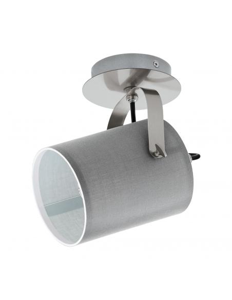EGLO 98138 - VILLABATE LED Spotlight in Nickel-matte Steel and Textile