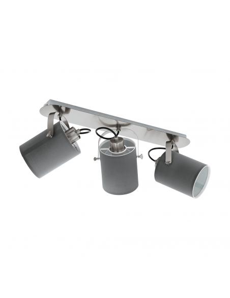 EGLO 98141 - VILLABATE LED Spotlight in Nickel-matte Steel and Textile