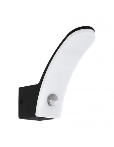 EGLO 98149 - FIUMICINO Outdoor wall light with motion sensor in black aluminum and acrylic