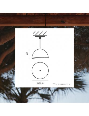 LUNA wired pendant lamp