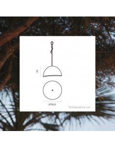 Lámpara colgante sin cables LUNA