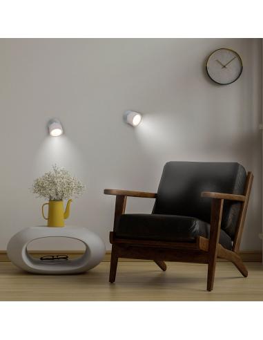 Round wall lamp without cables for indoor ROLL 8
