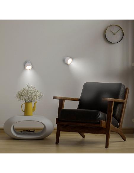 Round wall lamp without cables for indoor ROLL 8