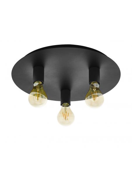 EGLO 98156 - PASSANO 1 Living Room Lamp in Black Steel