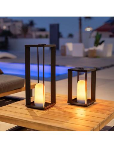 SIROCO portable wire-free metal lantern