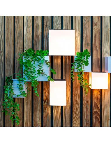 WALLY 12 square wall lamp with Solar charging