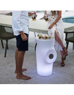 Woody illuminated wine rack