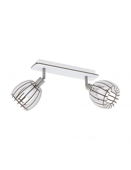 EGLO 98163 - COSSANO-SPOT LED spotlight in matte nickel steel and wood