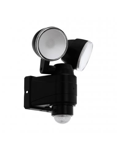 EGLO 98189 - CASABAS Outdoor wall light with motion sensor in black acrylic and acrylic