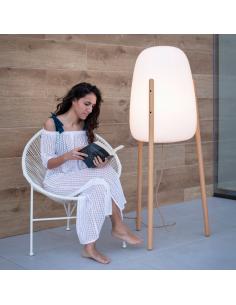 ROCKET 145 DESIGNER FLOOR LAMP WITH WOODEN LEGS 2