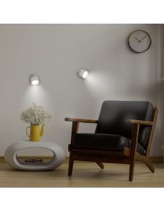Round wall lamp without cables for indoor ROLL 8 2