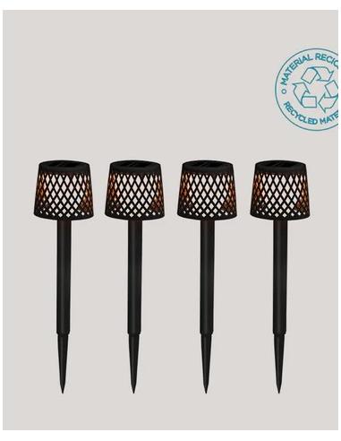 PACK 4 GRETITA SOLAR BLACK COLOR WARM