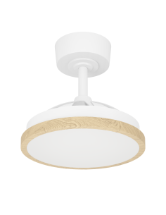 Ventilador de techo con luz Blanco - MALPICA