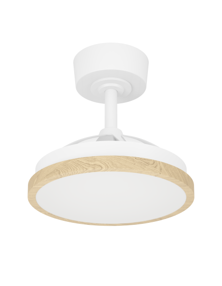 Ventilador de techo con luz Blanco - MALPICA