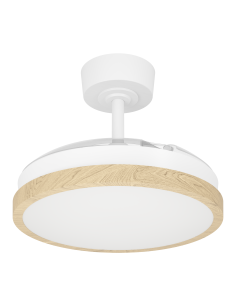 Ventilador de techo con luz Blanco - MALPICA