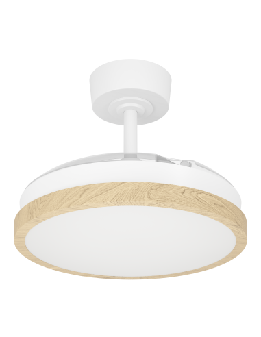 Ventilador de techo con luz Blanco - MALPICA