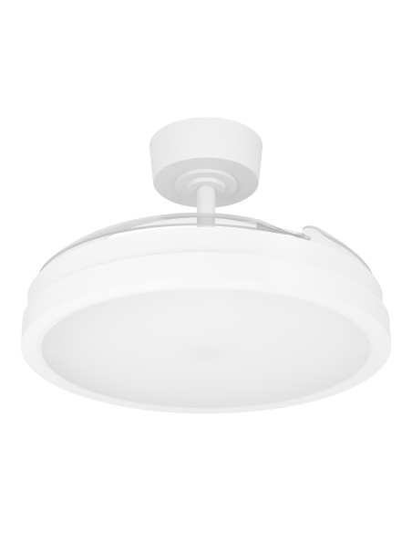 Ventilador de techo con luz Blanco - MALPICA