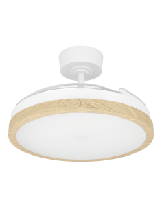 Ventilador de techo con luz Blanco - MALPICA