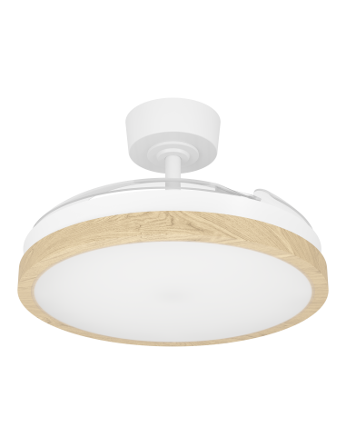 Ventilador de techo con luz Blanco - MALPICA