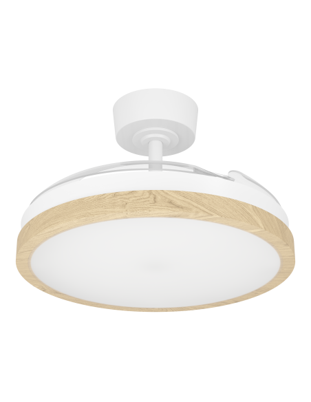 Ventilador de techo con luz Blanco - MALPICA