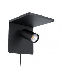 EGLO 98263 - CIGLIE LED Wall Light in Aluminum, black steel
