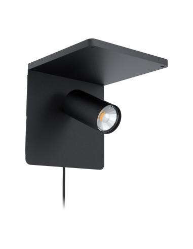 EGLO 98263 - CIGLIE Aplique LED en Aluminio, acero negro