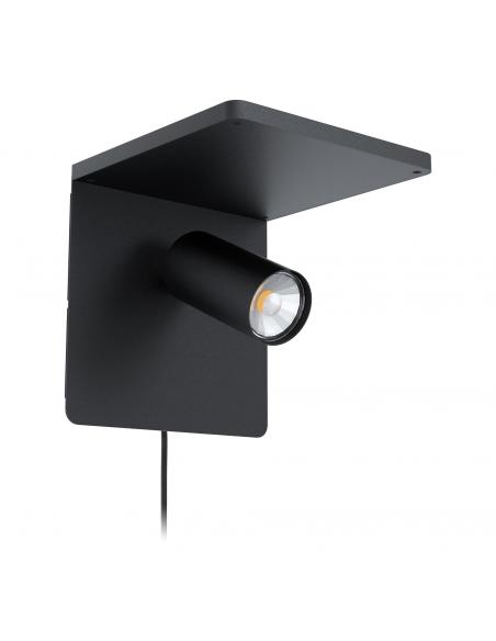 EGLO 98263 - CIGLIE Aplique LED en Aluminio, acero negro