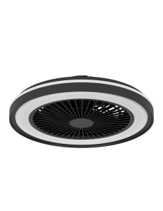 CeilingFan with light Black - SINT ANDRÉ