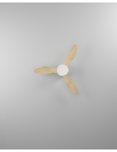 Ventilador de techo con luz Blanco - BARACARÈS 2
